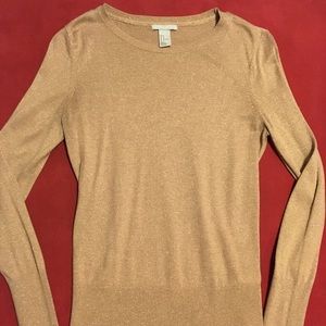 H&M light weight, Gold, Sparkly Sweater